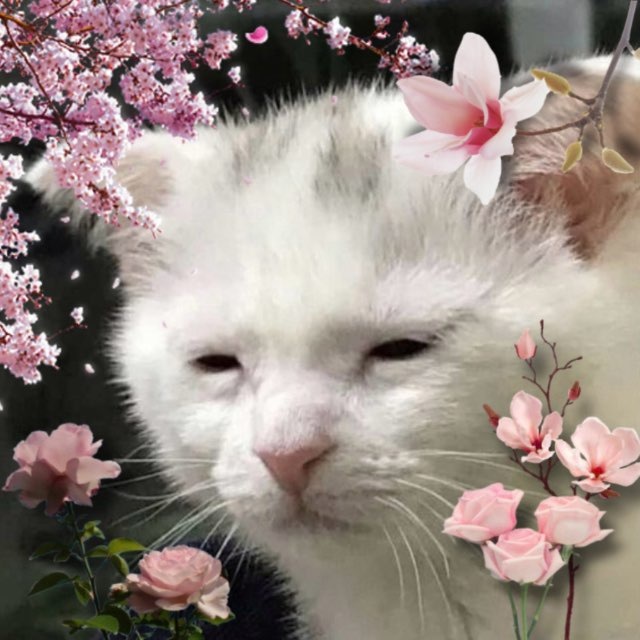 НЮХ белого котика🥥