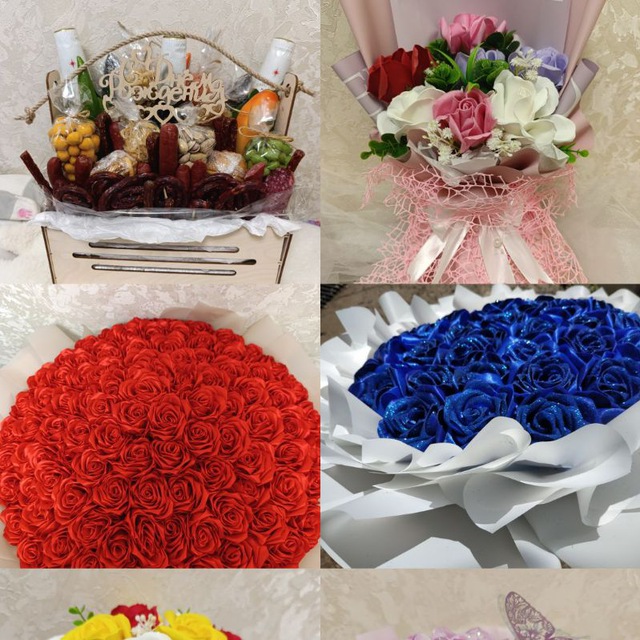 Букеты из мыльных роз 🌹Букеты из атласных лент 🎗️Сладкие букеты 🍬 Пивные букеты 🍺 Бантики🎀 Заколки🎀 Ободки🎀 Мариуполь