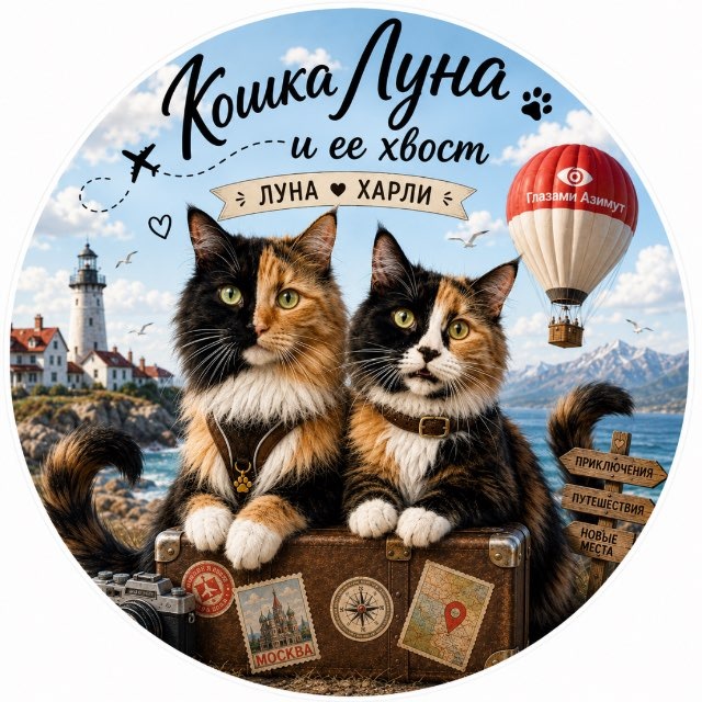 Кошка Луна и ее хвост