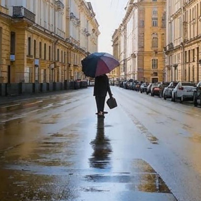 Петербургский зонтик. Люди в капюшонах
