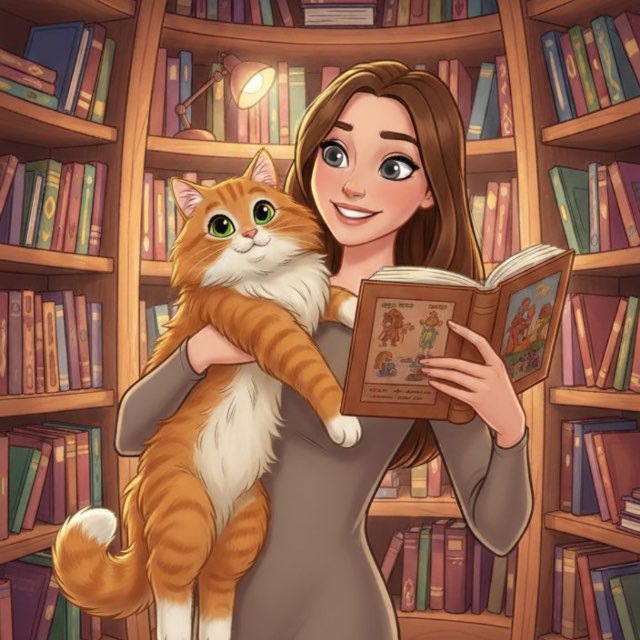 Книгоголик с котом