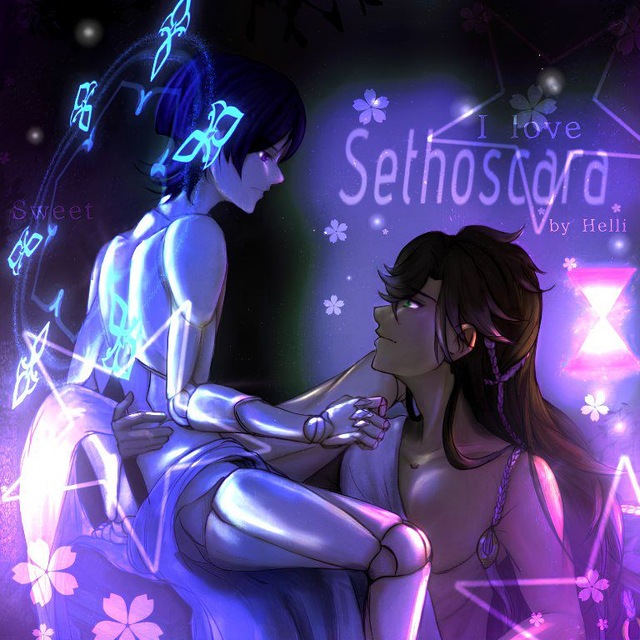 ✧ 𝐒𝐞𝐭𝐡𝐨𝐬𝐜𝐚𝐫𝐚 | Сетоскары | Sethos × Wanderer | Сетос × Странник 𖤓