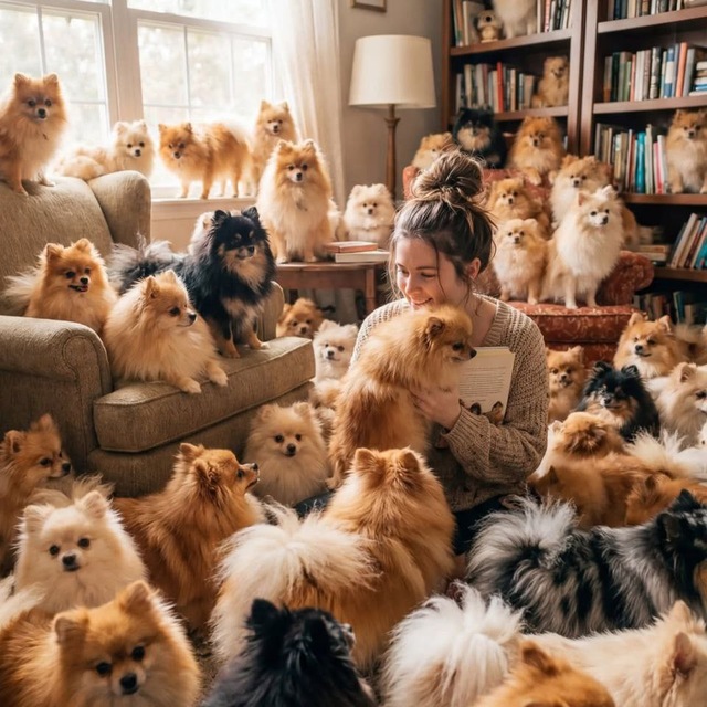 Котики и шпицы