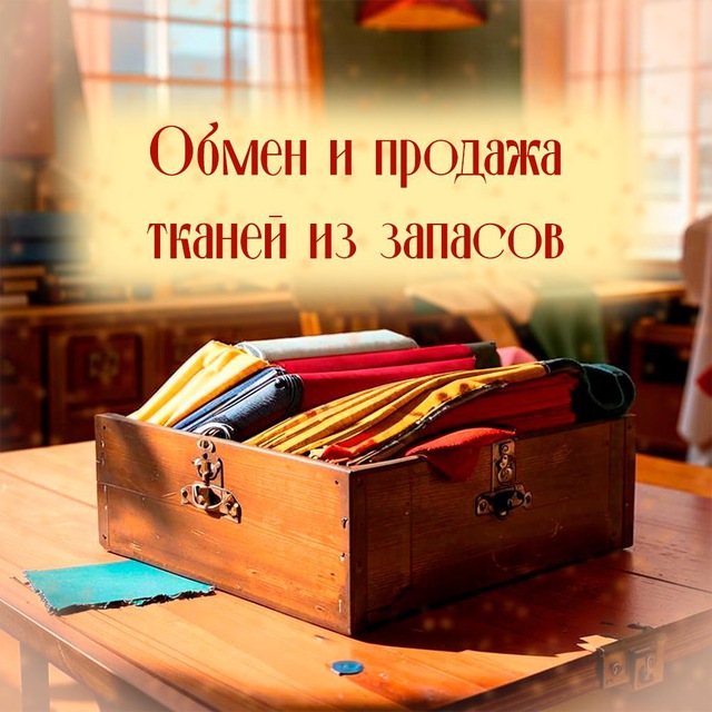 Обмен и продажа тканей из запасов