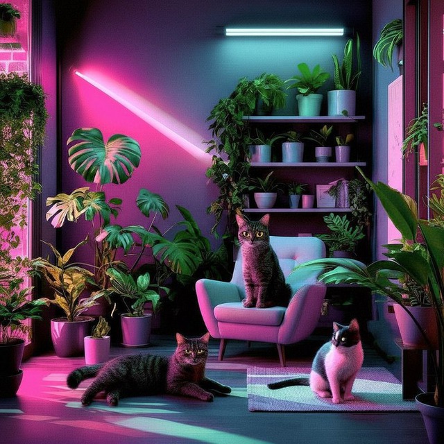 Джунгли под присмотром 🌿 Plants&Cats