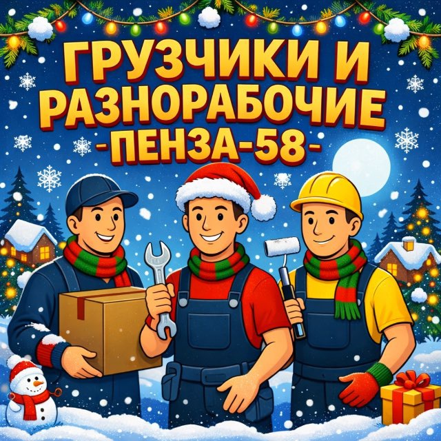 Грузчики, Разнорабочие | Пенза 58