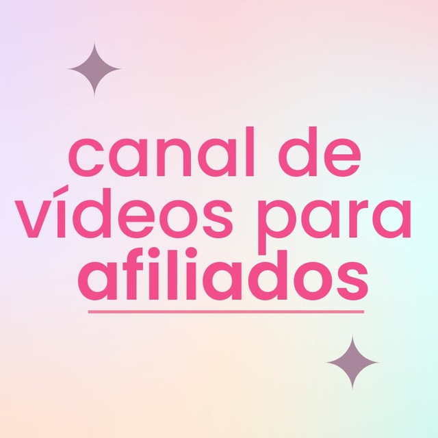 Canal de Videos Para Afiliados 🛍