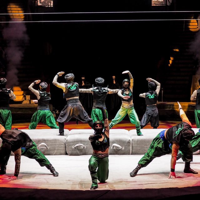 Russian Russian acrobats