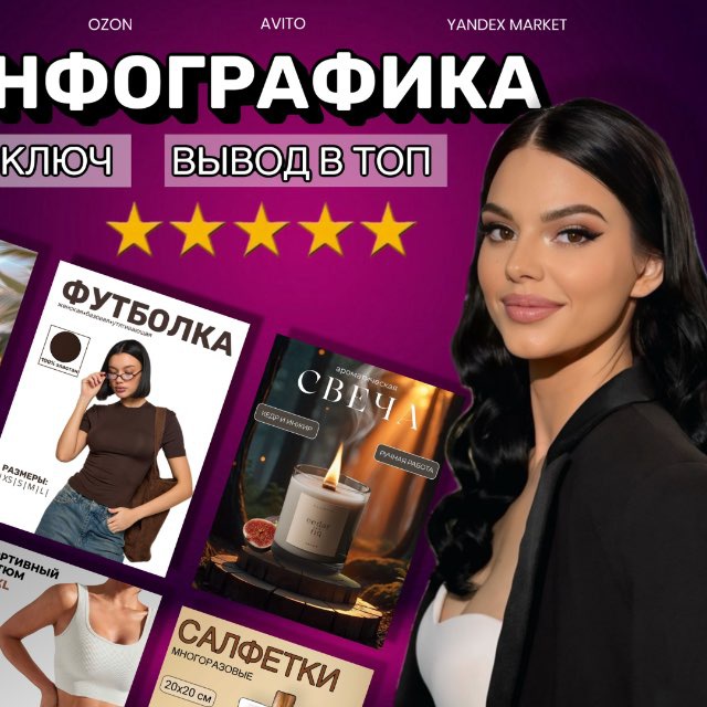 Инфографика для WB, OZON, ЯМ