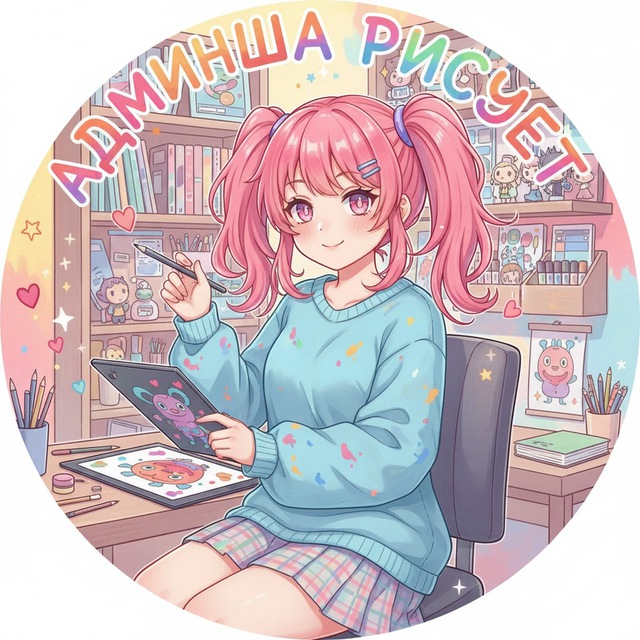 Админша рисует