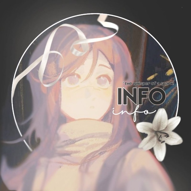 » the whisper of a spark || info.