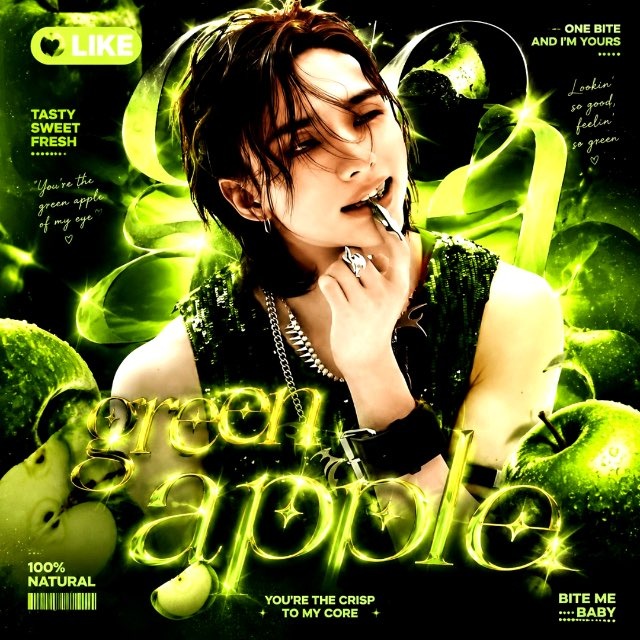 green apple.