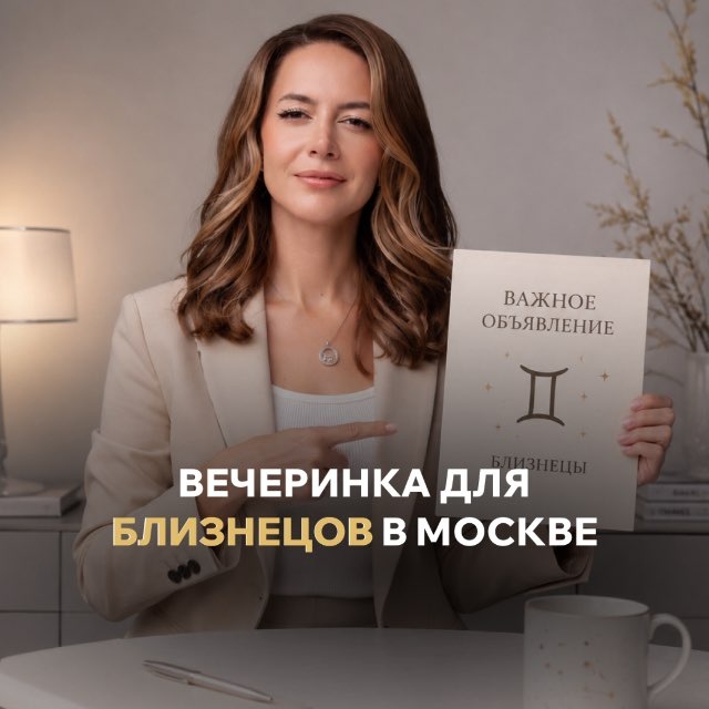 ВЕЧЕРИНКА БЛИЗНЕЦОВ В МОСКВЕ